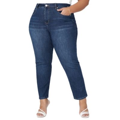 Женские джинсы ELOQUII The Leigh Super Stretch Slim Leg