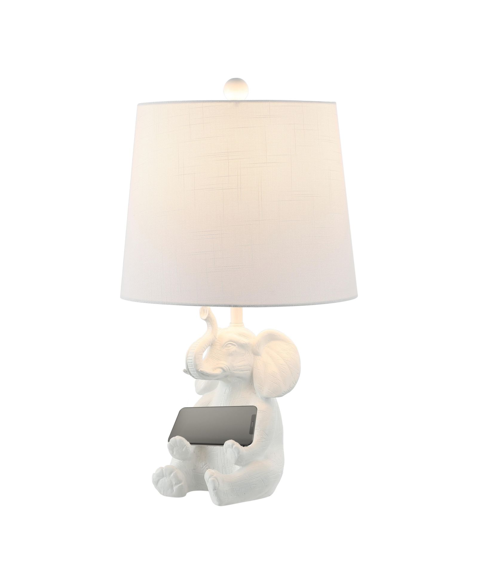 Настольная лампа Kairi 21" Modern Shabby Chic с подставкой для телефона, Blue, Детская