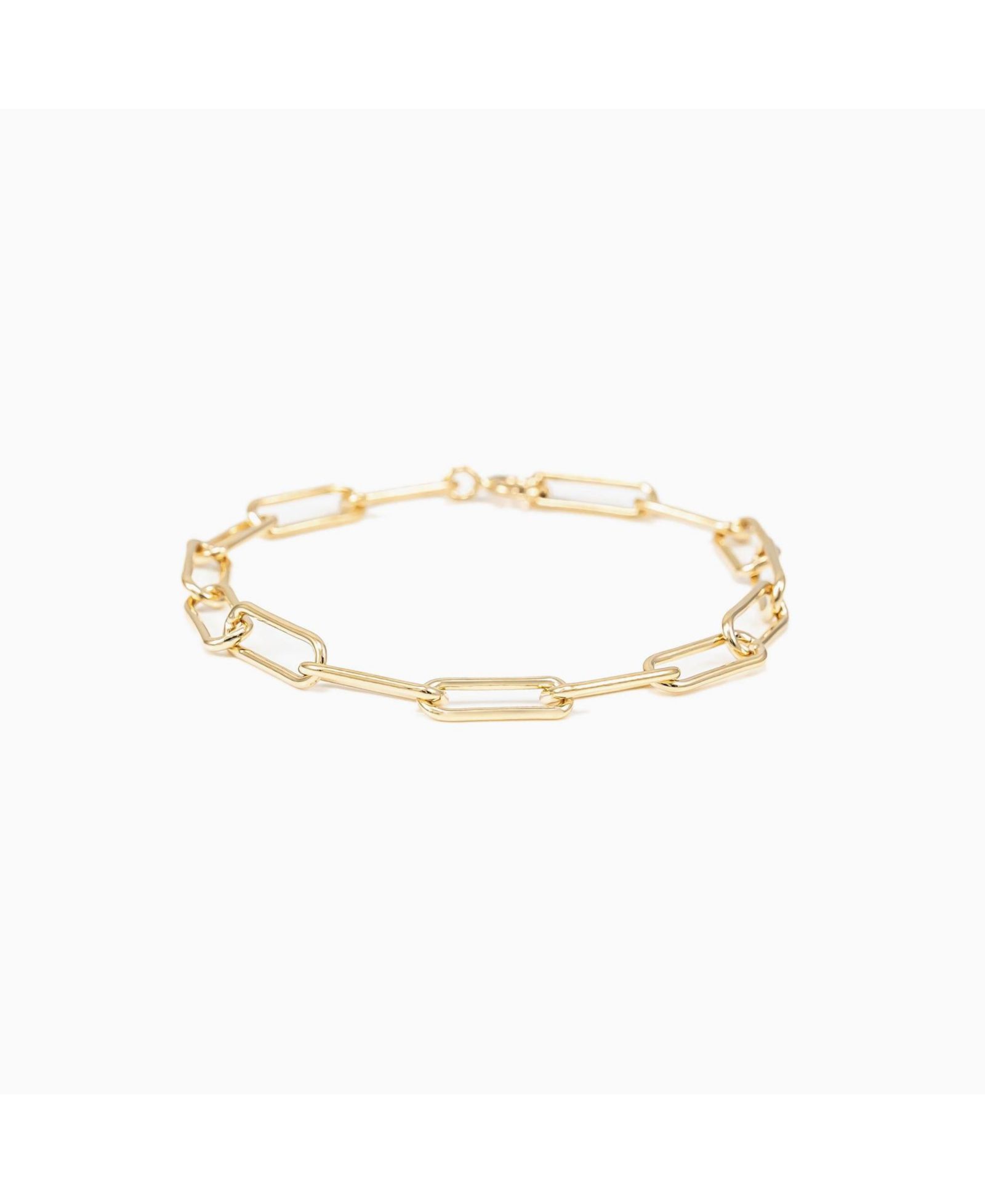 Sterling Silver 18k Gold Plated Amelia Chain Bracelet Dainty Trendy