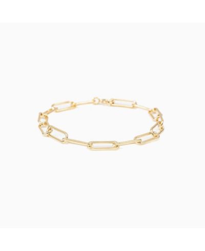 Sterling Silver 18k Gold Plated Amelia Chain Bracelet Dainty Trendy