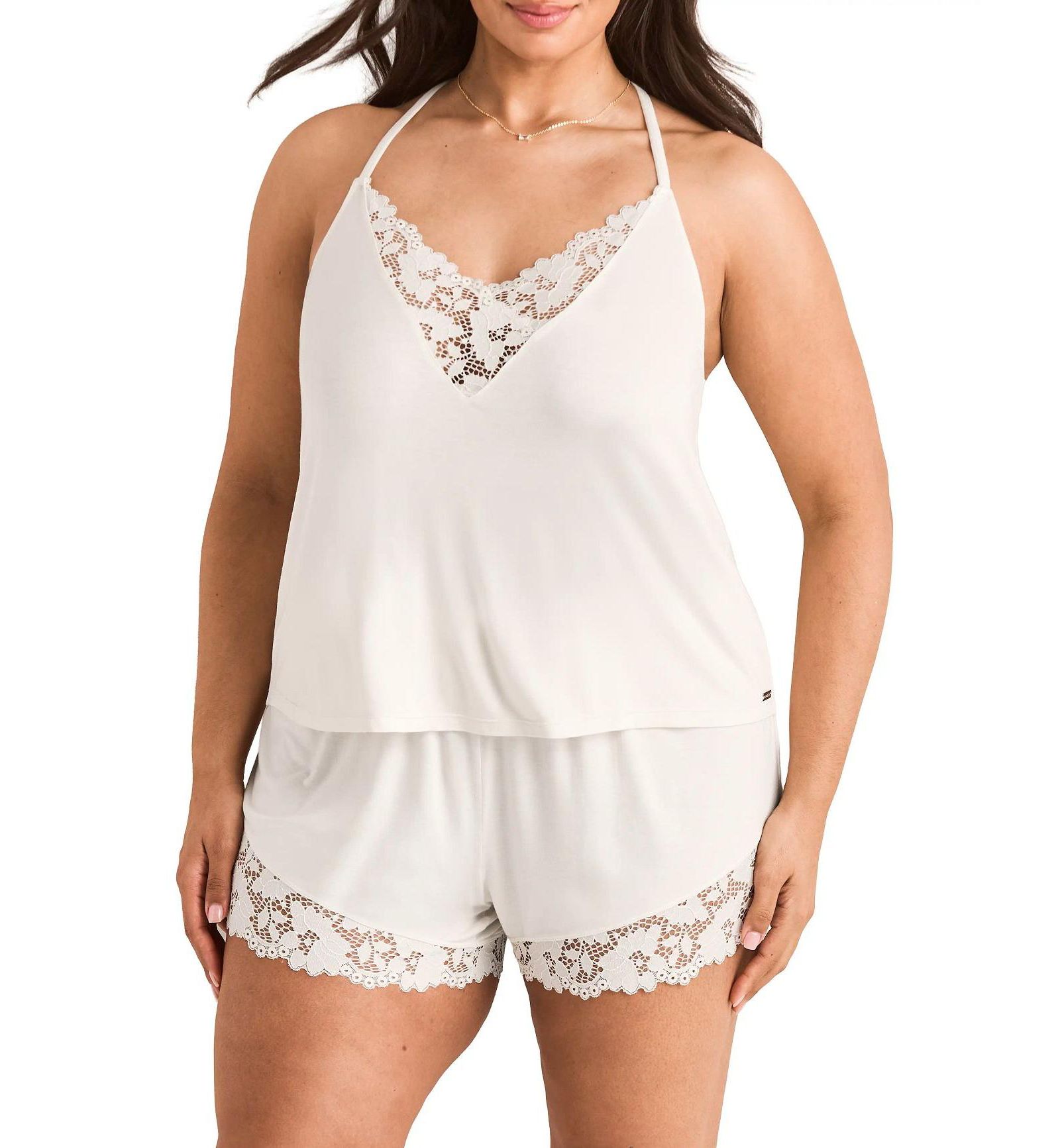 Adore Me Plus Size Jacky Pajama Cami and Shorts Set