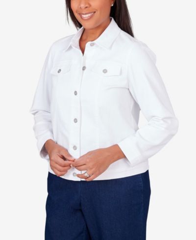 Женский джинсовый жакет Alfred Dunner Classic Fit