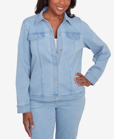 Женский джинсовый жакет Alfred Dunner Classic Fit