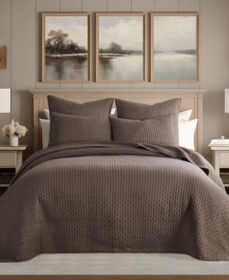 Levtex Home Cross Stitch Reversible Набор покрывал, 3 шт., King/California King