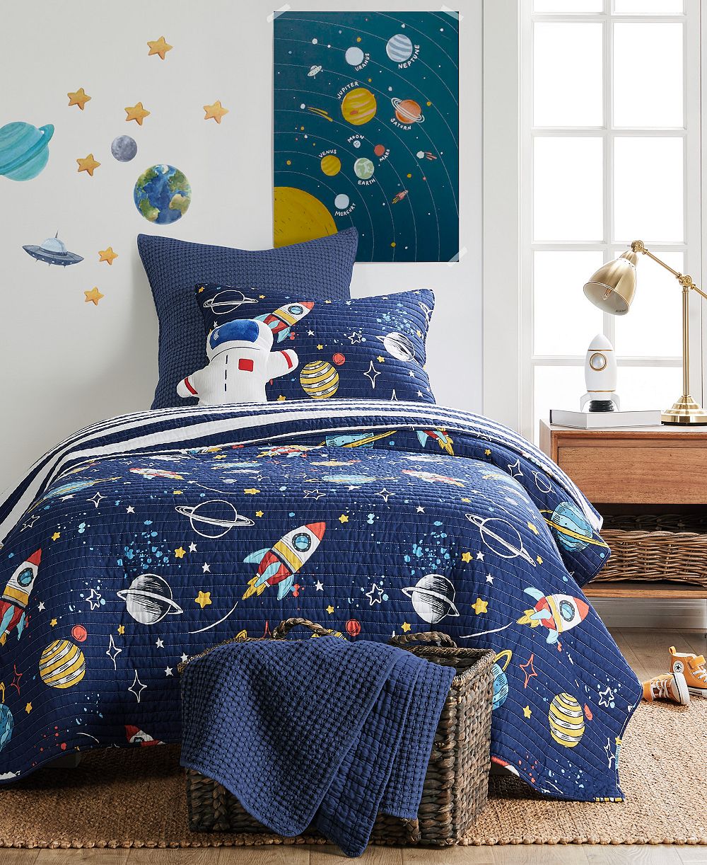 Детский двусторонний стеганый комплект Levtex Home Galaxy 2-Pc. Quilts Set Twin/Twin XL