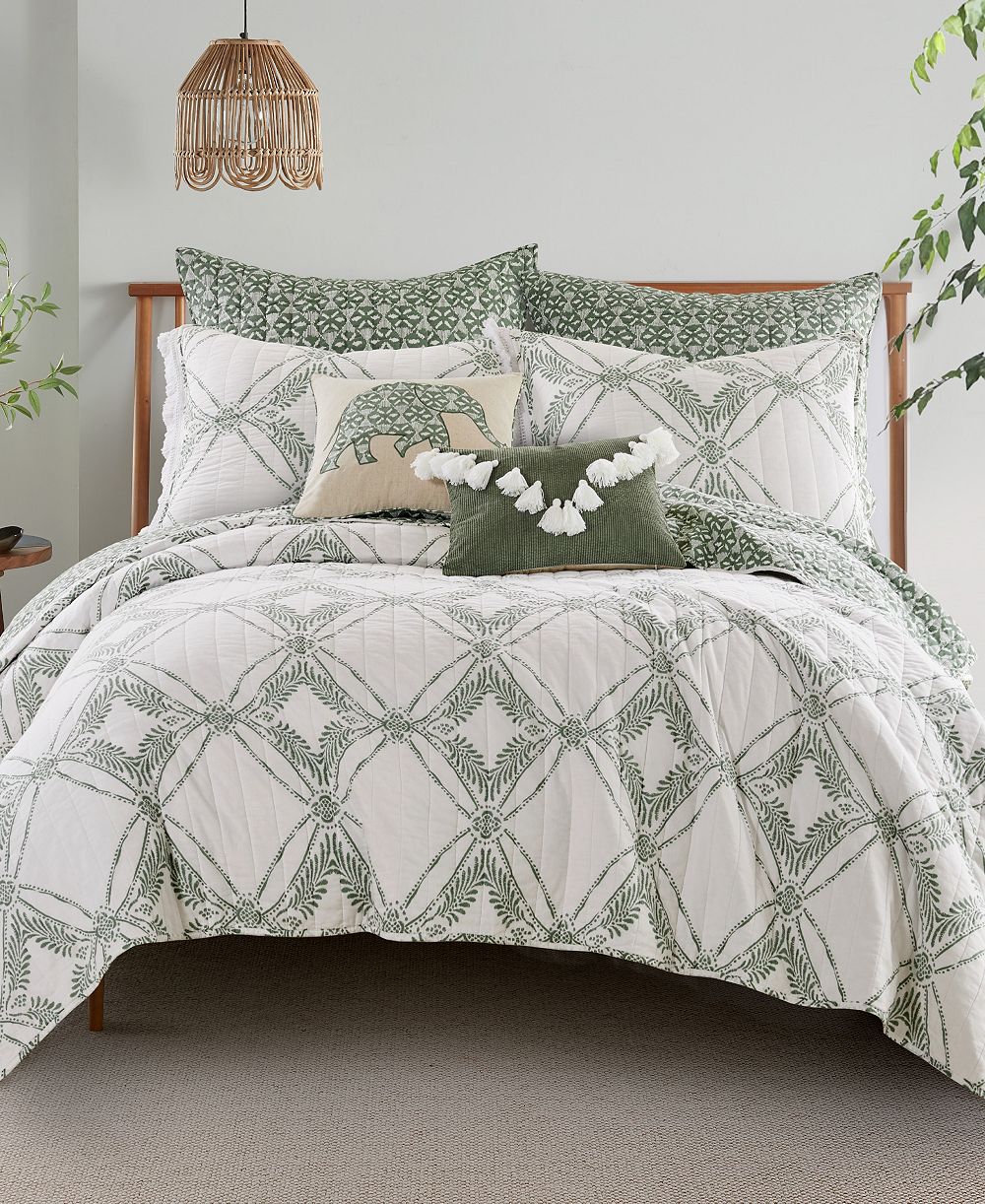 Двусторонний комплект из 3-х стеганых одеял Levtex Home Kemala, Full/Queen