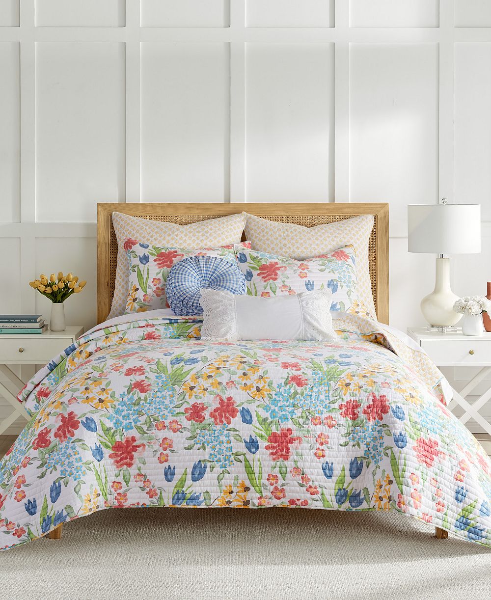 Levtex Home Radella реверсивный комплект из 3 стеганых покрывал, Full/Queen