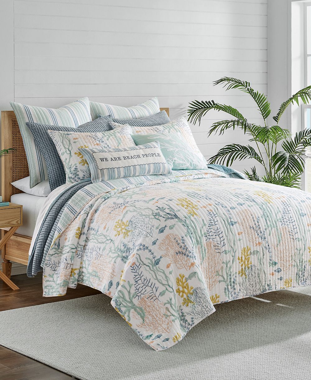 Levtex Home Ocean Meadow Reversible 3-Pc. Quilt Set, Full/Queen