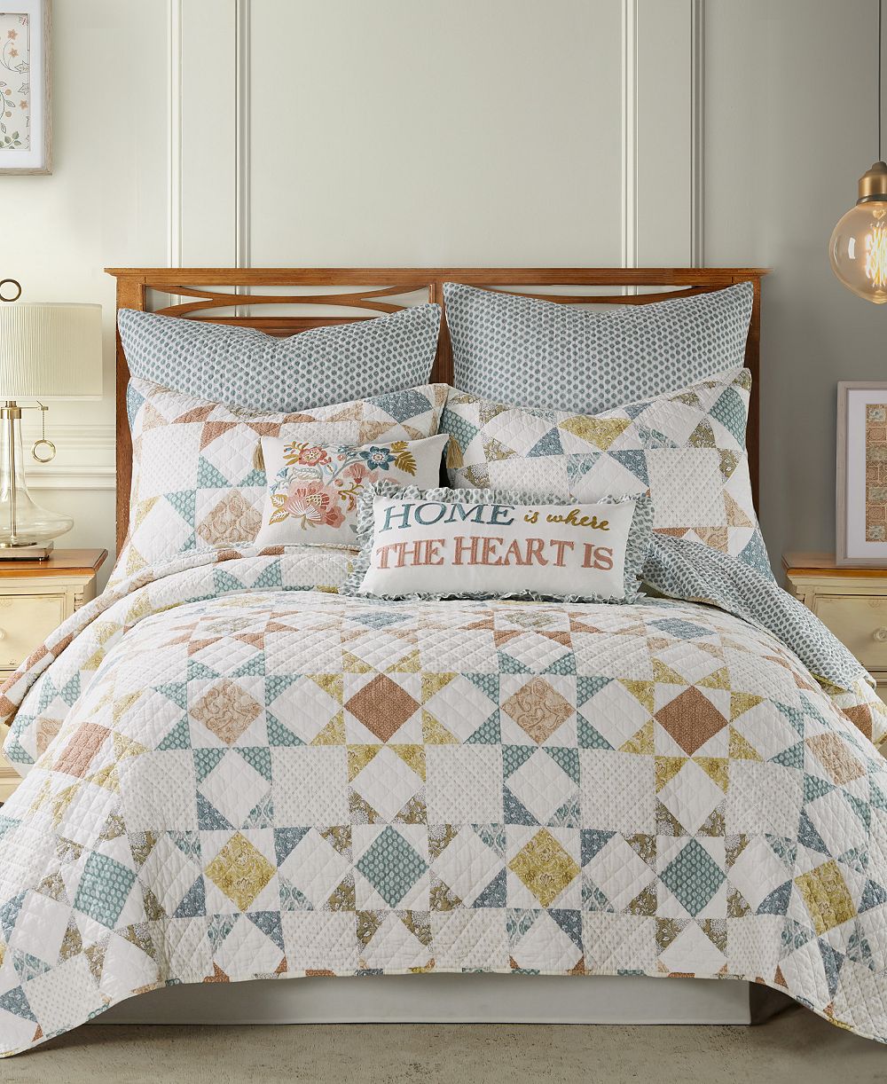 Levtex Home Реверсивный комплект стеганого одеяла Lottie, Twin/Twin XL