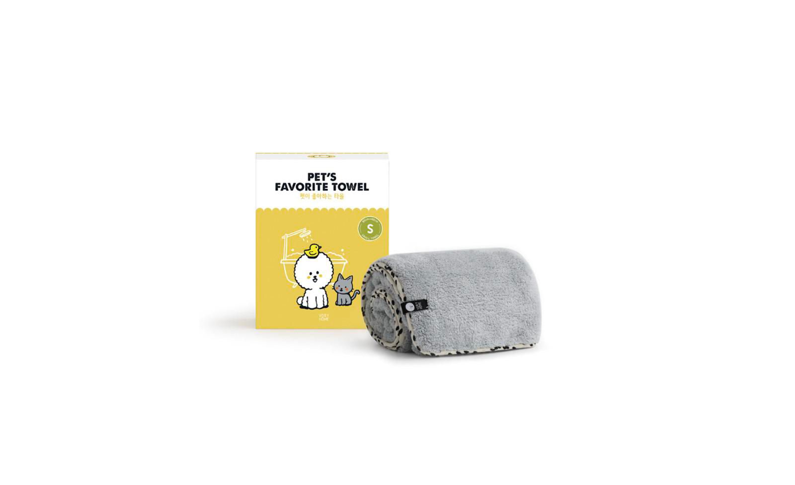 PET S FAVORITE TOWEL, Premium High Quality Microfiber Pet Towel, Mustard (M)