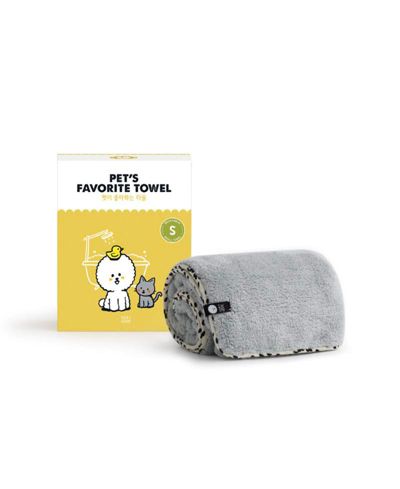 PET S FAVORITE TOWEL, Premium High Quality Microfiber Pet Towel, Mustard (M)