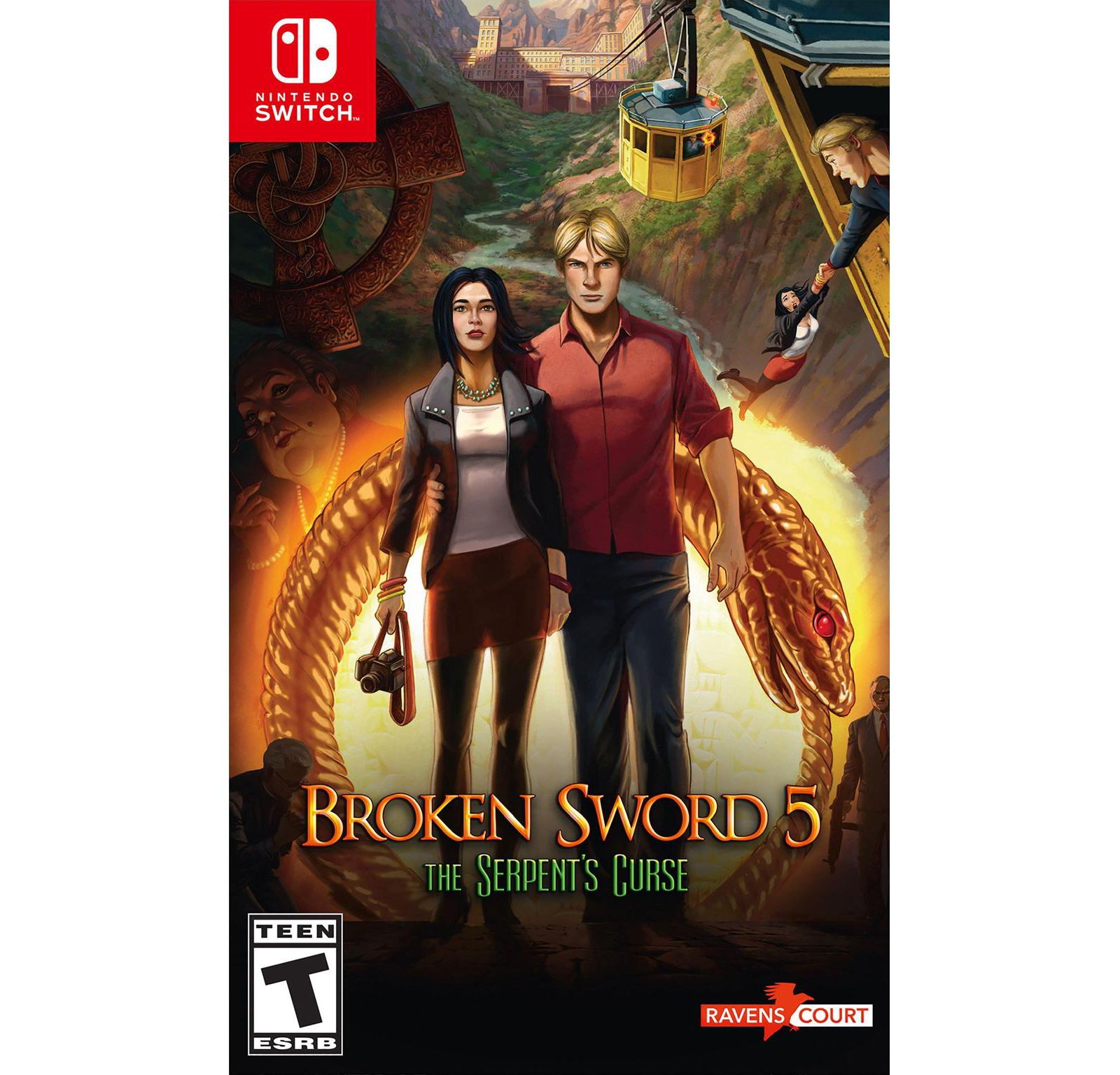 Thq Nordic Broken Sword V: Проклятие змея приключенческая головоломка улучшенное издание Nintendo Switch