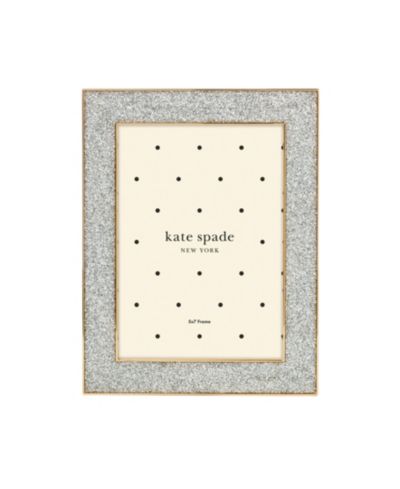 Рамка для фото kate spade new york Sitting Pretty Silver Glitter, 5"x 7"