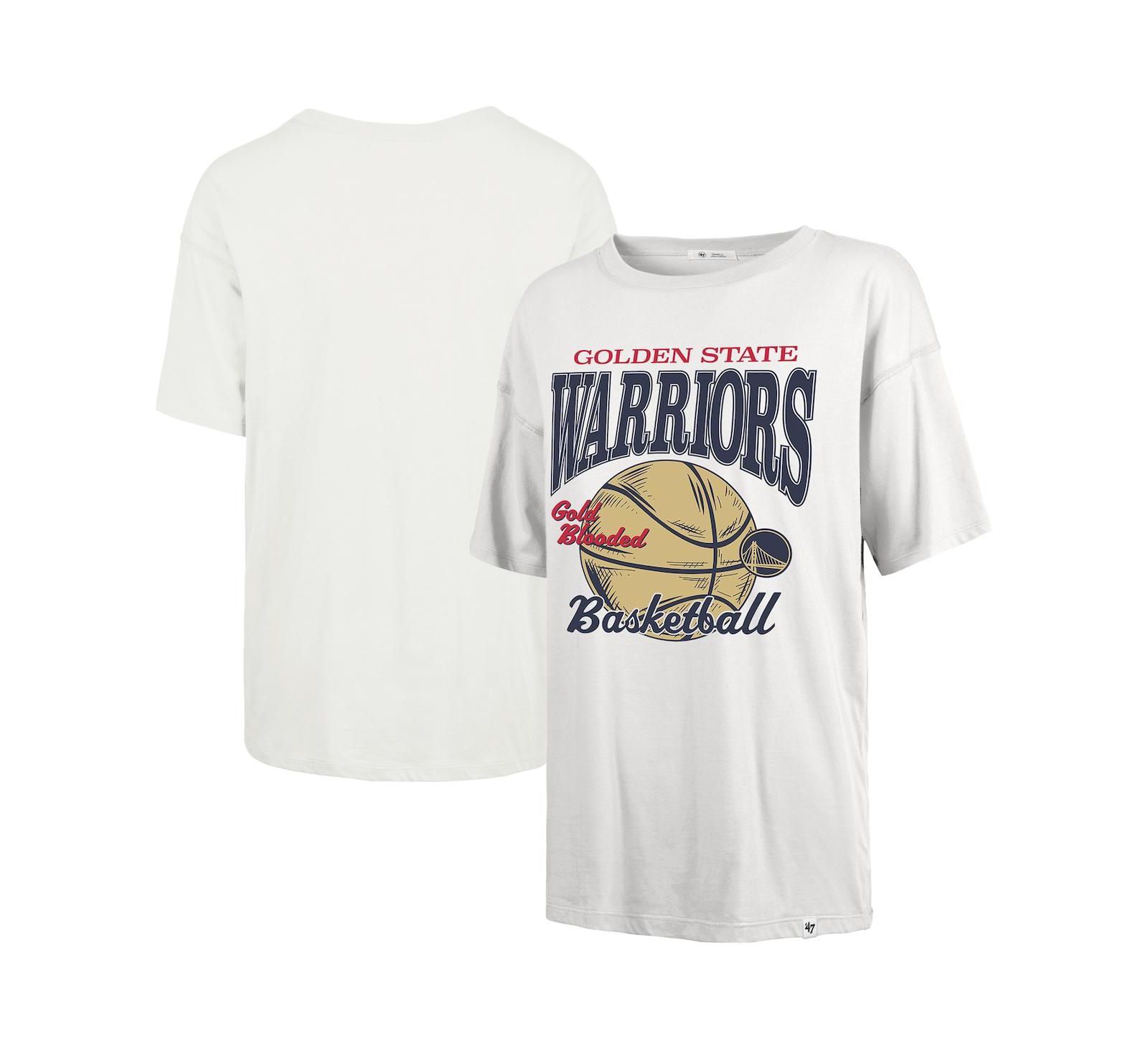 Женская футболка '47 Brand White Golden State Warriors City Edition Down Court Sadie