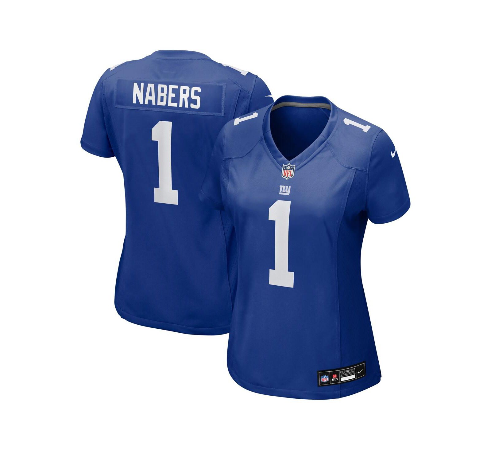 Nike Women's Malik Nabers Royal New York Giants Game Jersey