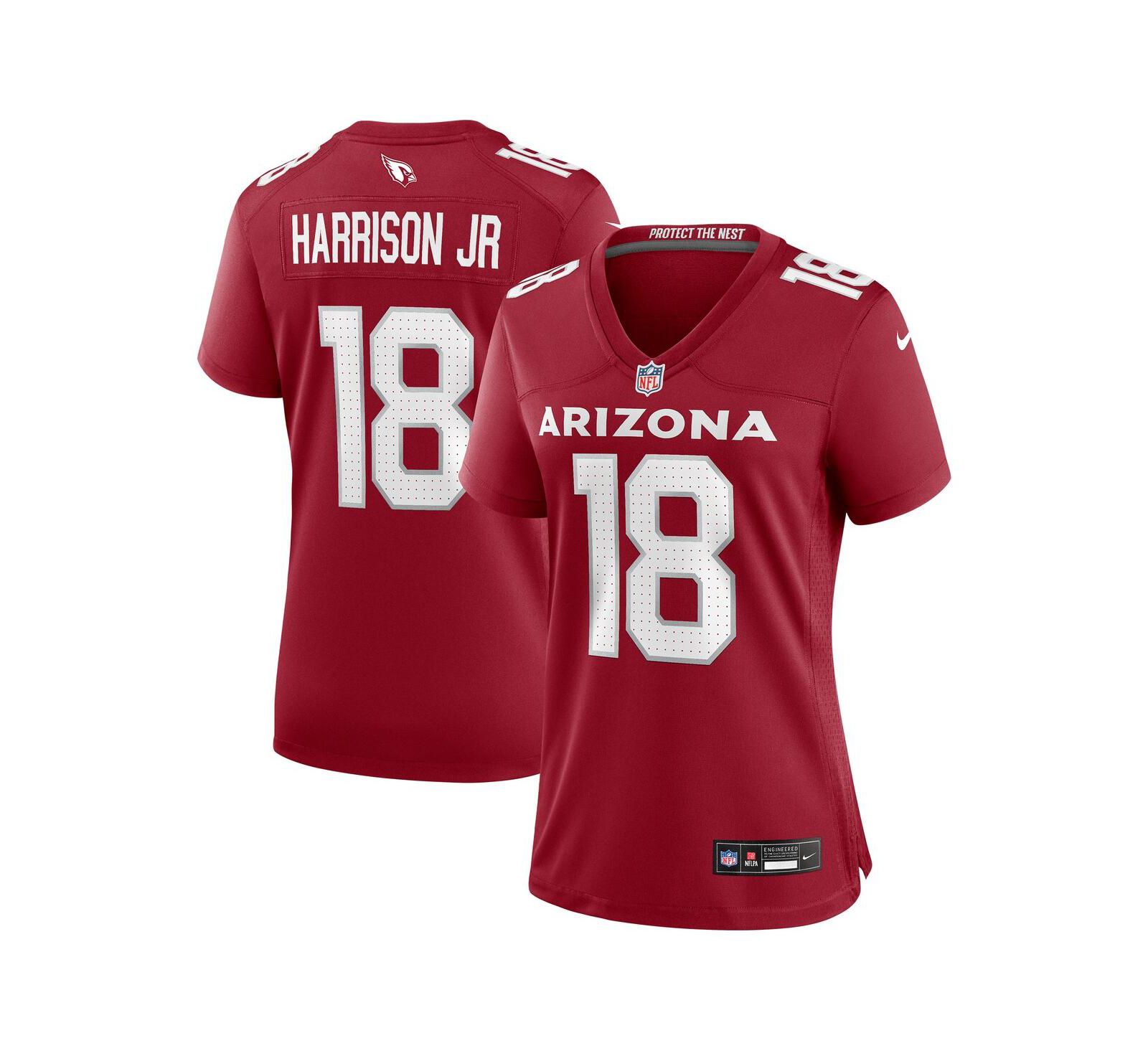 Женская игровая джерси Nike Marvin Harrison Jr. Arizona Cardinals