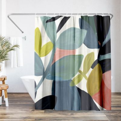Americanflat Embodiment by PI Creative Art Floral Shower Curtain, 71x74