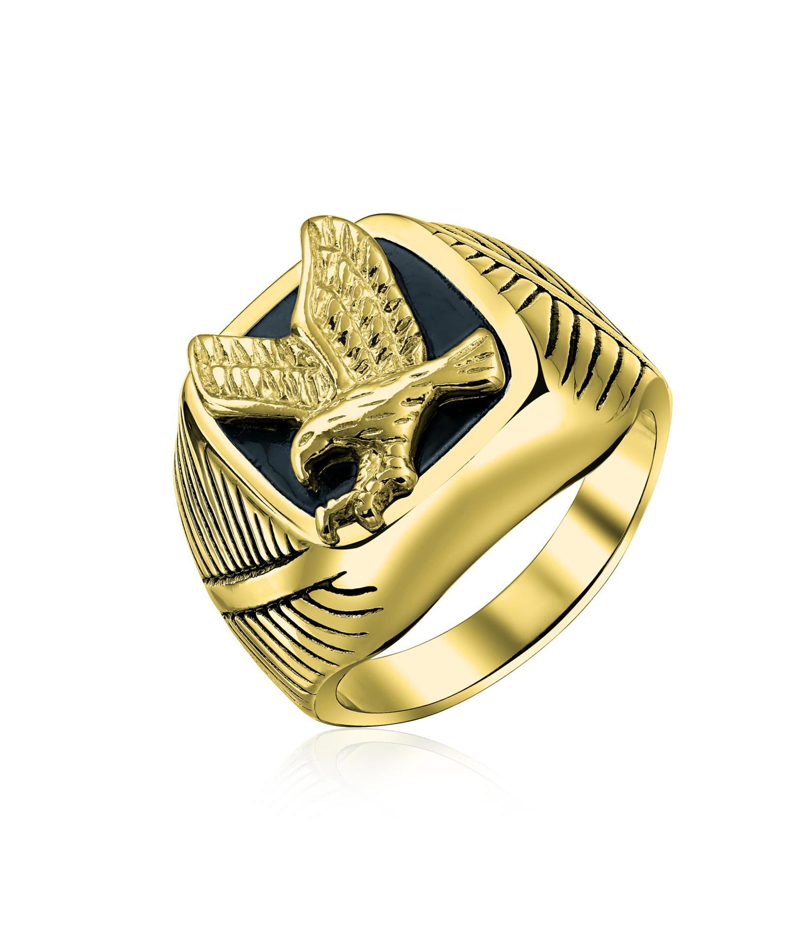 Bling Jewelry патриотический США американский орел перстень серебристый тон нержавеющая сталь
