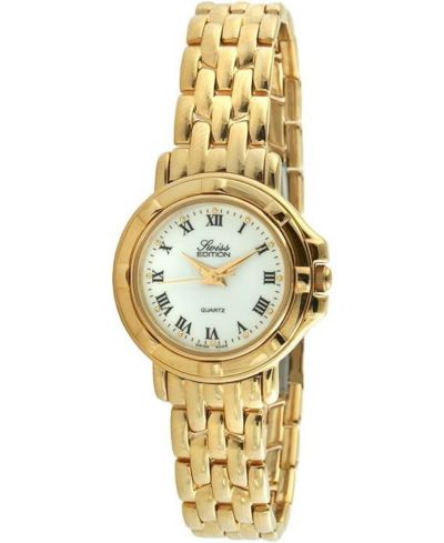 Женские часы Swiss Edition с браслетом 23K Gold Plated