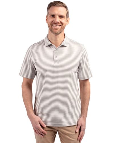 Мужское поло Cutter & Buck Virtue Pique Stripe с коротким рукавом