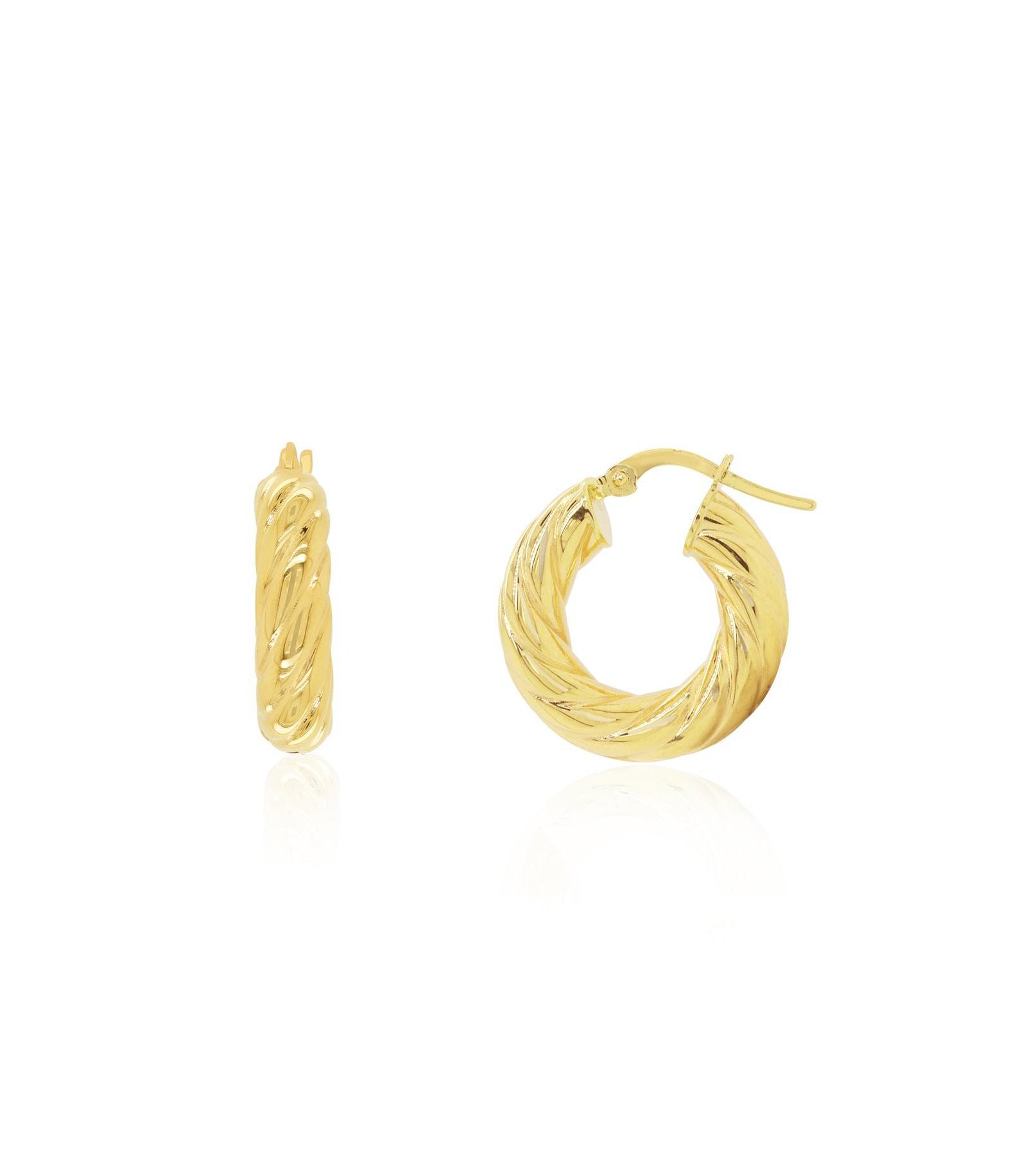 The Lovery серьги-кольца Croissant 14K Gold