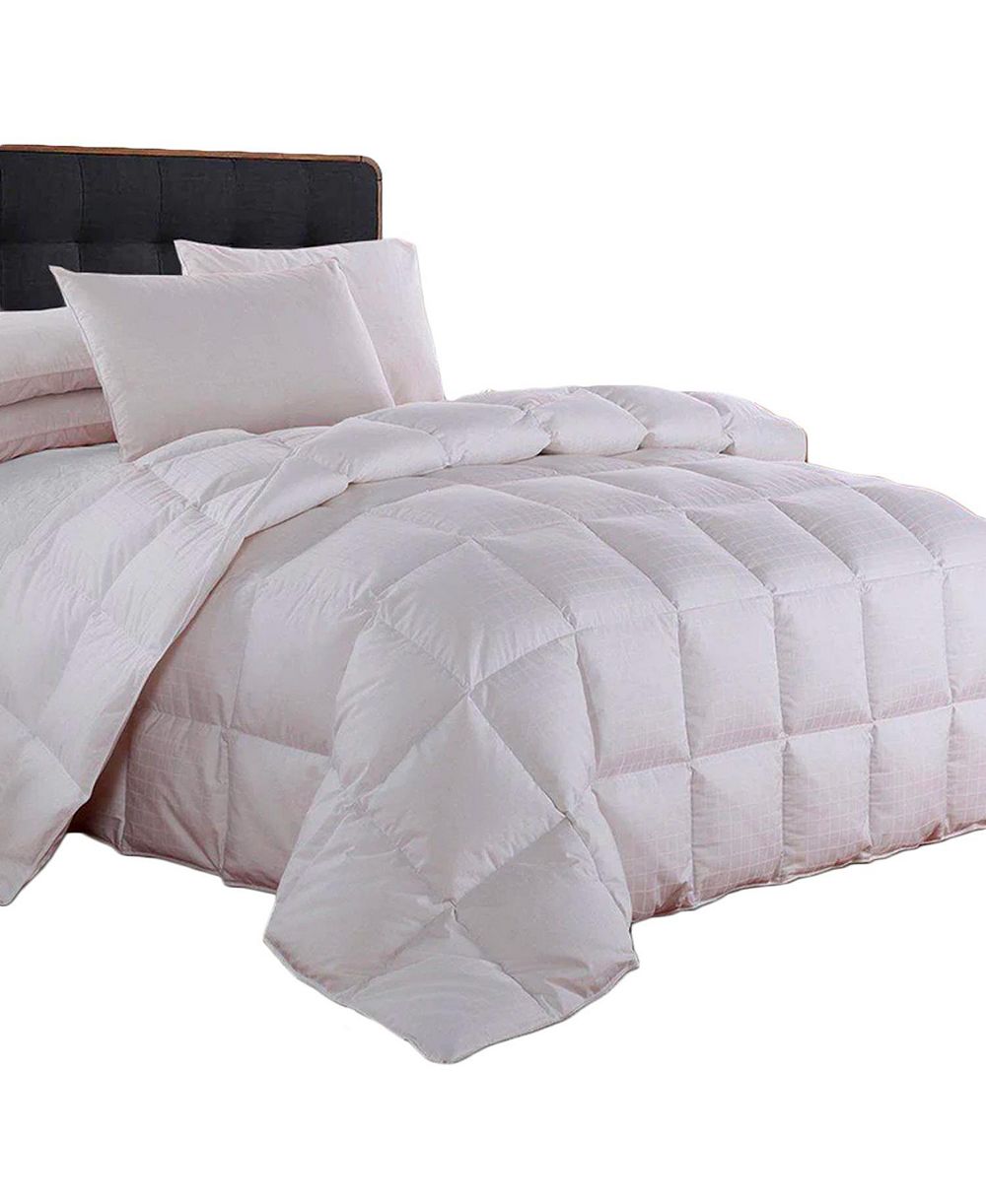 Egyptian Linens Cotton Lightweight Down Comforter with Dobby Sateen Weave