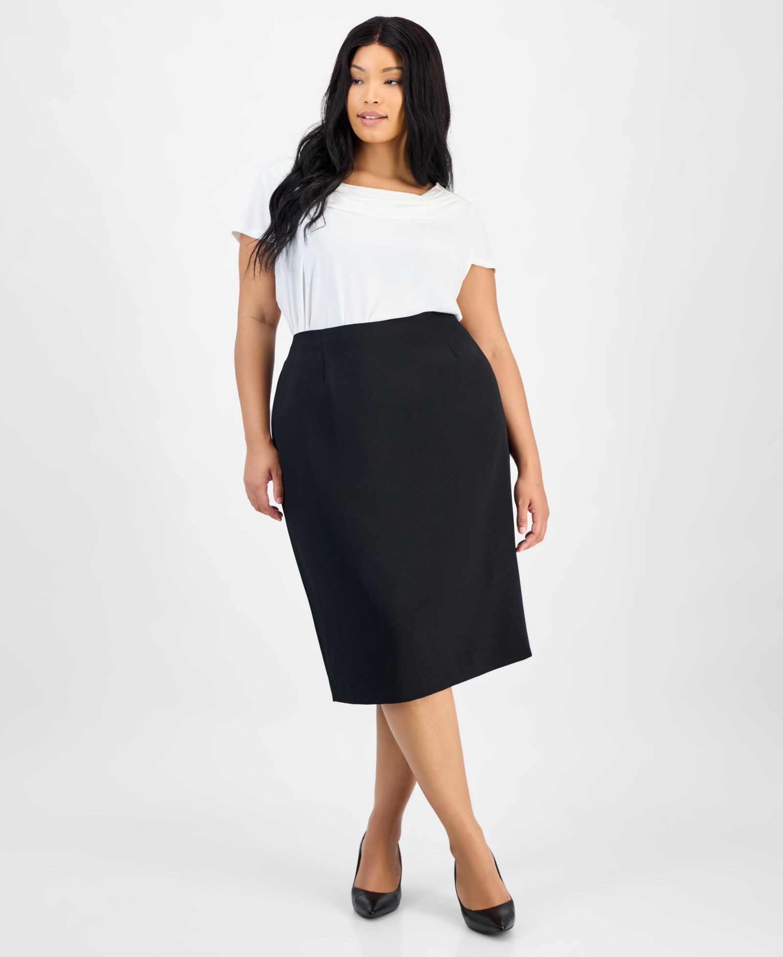 Kasper юбка Skimmer Plus Size