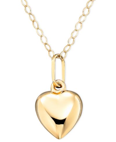 Children's 14k Gold Heart Necklace