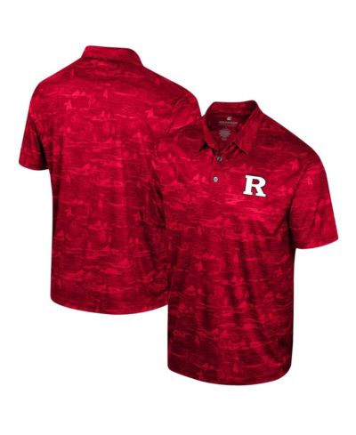 Мужское поло Colosseum Scarlet Rutgers Scarlet Knights Daly Print