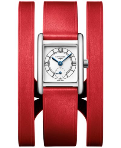 Longines часы Swiss Mini Dolcevita, женские, кожаный ремешок, 29mm
