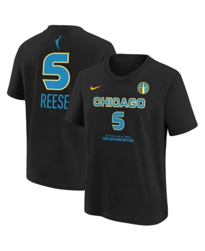 Nike Big Boys and Girls Angel Reese Black Chicago Sky 2024 WNBA Draft Name & Number T-Shirt