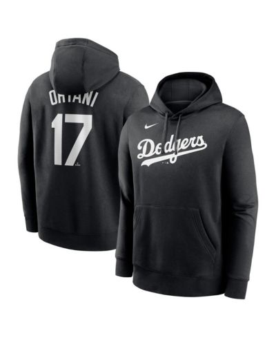 Nike Мужской худи Nike Shohei Ohtani Black Los Angeles Dodgers Player Name & Number Club Fleece