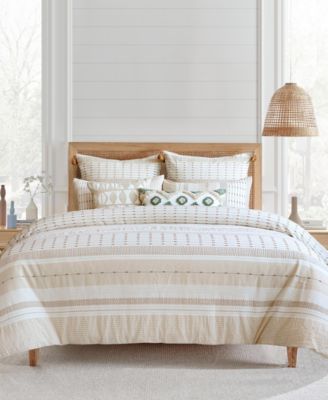 Levtex Home Pickford Dotted Stripe 3-Pc. Duvet Cover Set, King/California King