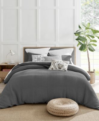 Levtex Home Mills Waffle Textured 3-Pc. Duvet Cover Set, Full/Queen