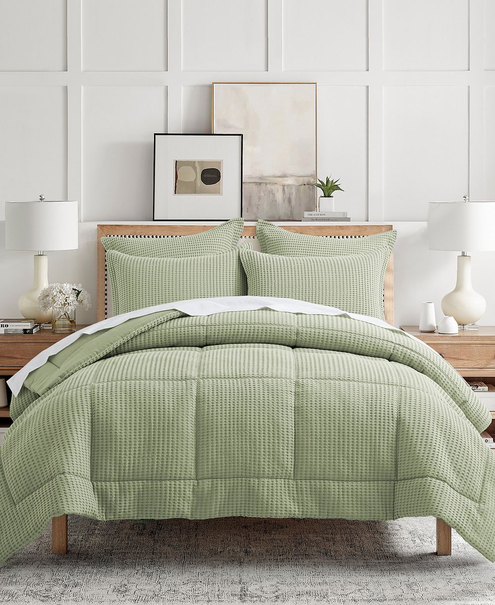 Levtex Home Mills Waffle Textured 3-Pc. Comforter Set, Full/Queen