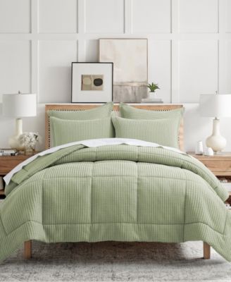 Levtex Home Mills Waffle Textured 3-Pc. Comforter Set, Full/Queen