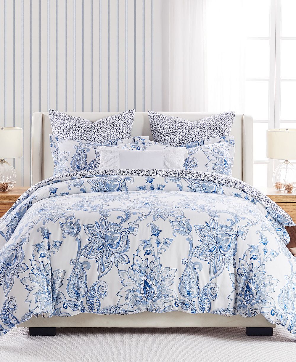 Комплект из 3 предметов Levtex Home Bennett Reversible Duvet Cover Set, Full/Queen