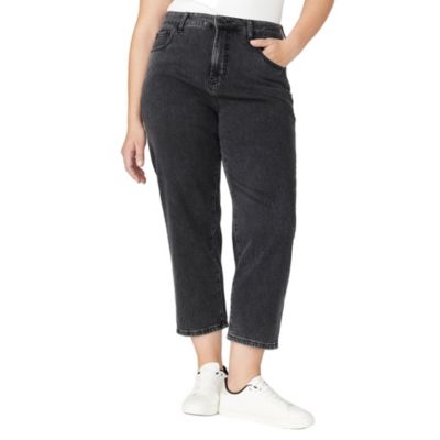 ELOQUII Women's The Naomi Comfort Stretch Straight Leg Jean Crop