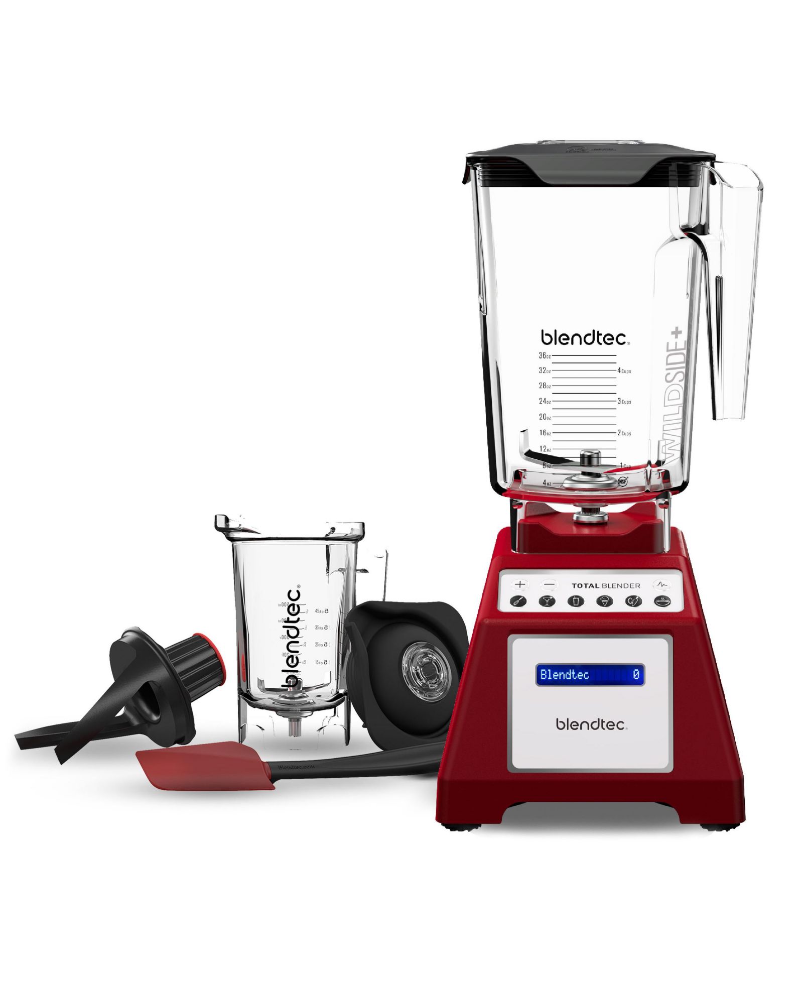 Блендер Blendtec Total Classic Original, красный, с чашами WildSide+ 90 oz и Twister 24 oz