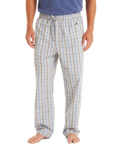 Nautica Мужские клетчатые пижамные брюки Crafted Poplin