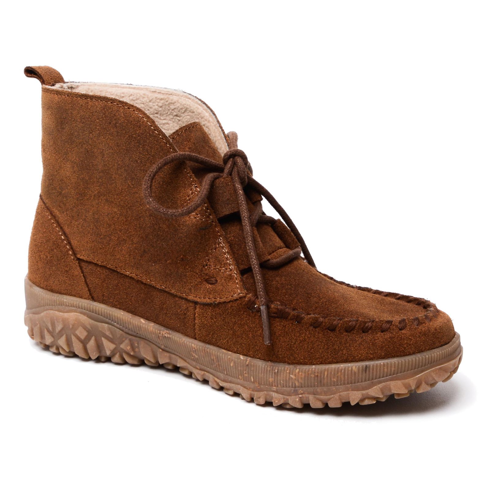 Minnetonka Women's Tealey Lace-up Suede Ankle Boots