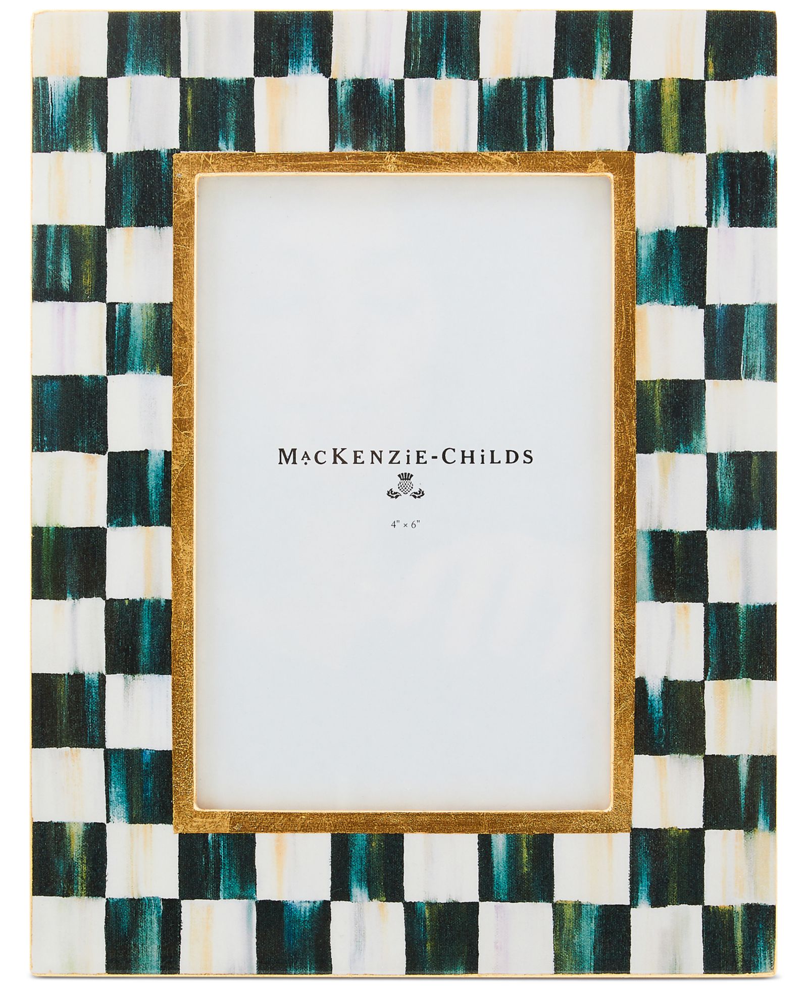Рамка MacKenzie-Childs Courtly Check Lacquer, 4" x 6"