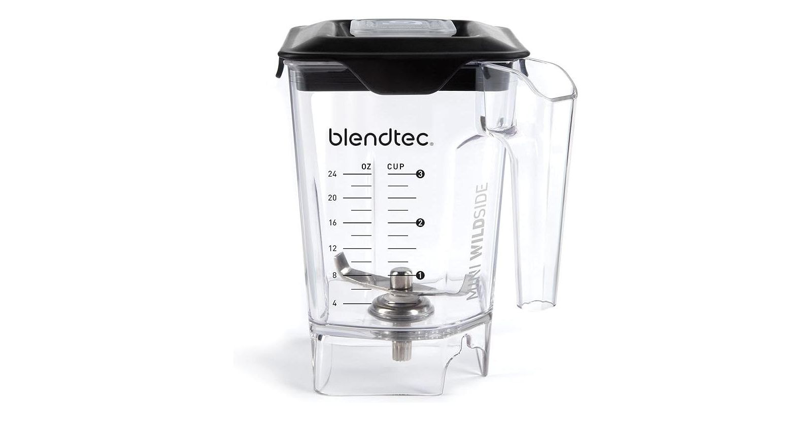 Blendtec Mini WildSide, Five Sided, Personalized Blender Jar Vented Latching Lid, BPA-free, Clear, 46 oz