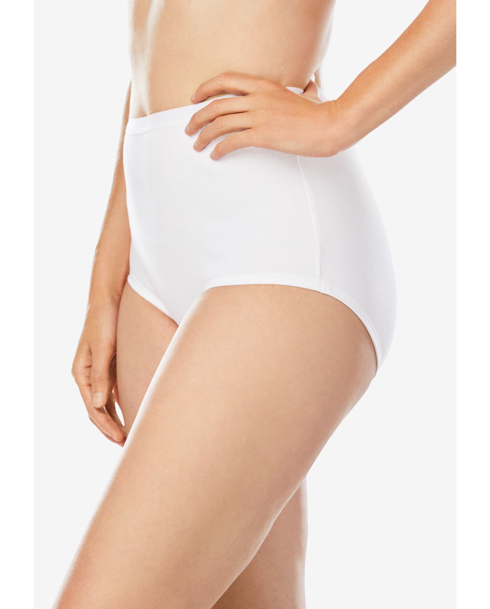 Comfort Choice Women's Full Coverage Cotton Brief 10-Pack