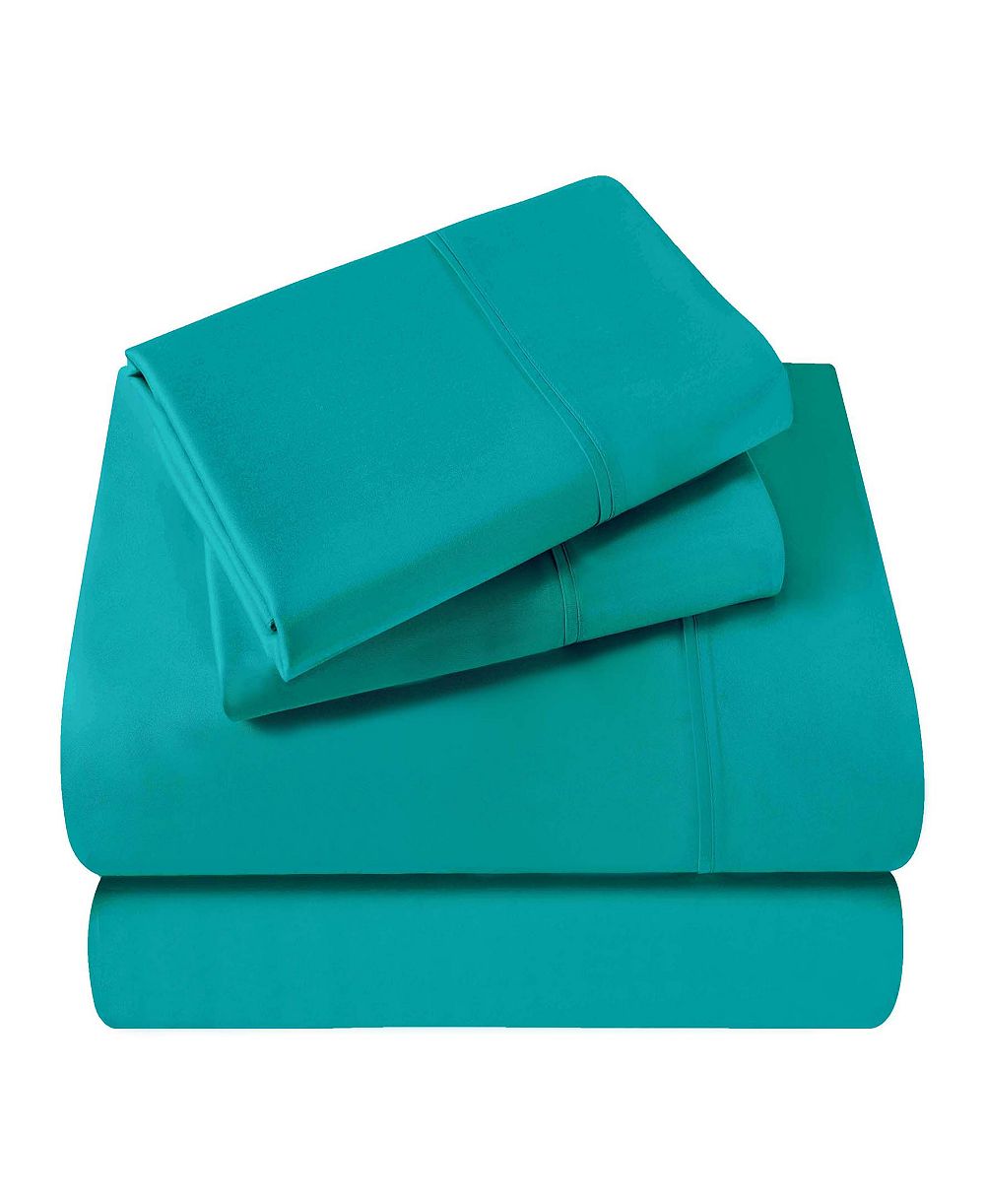 Superior 400-TC Egyptian Cotton Solid Deep Pocket Sheet Set, Full