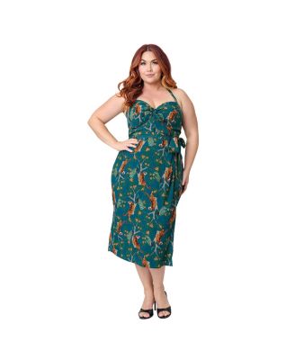 Unique Vintage Plus Size Платье саронг без рукавов Leilani