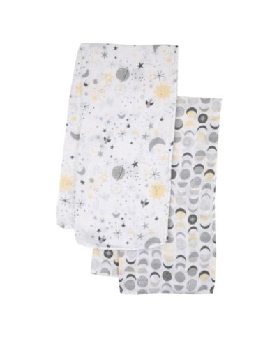 Bedtime Originals Little Star Celestial Cotton Muslin Swaddle Blankets 2-Pack