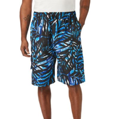 KingSize Men's 8" Printed Cargo Swim Trunks