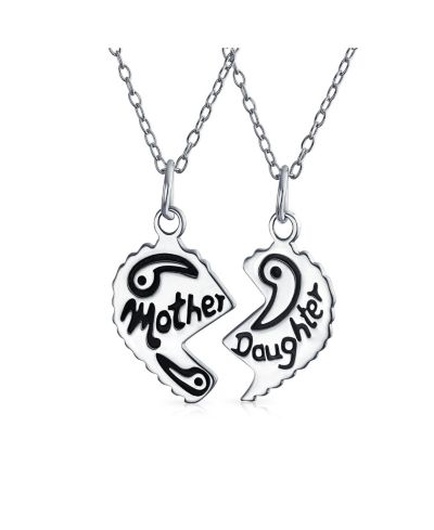 Bling Jewelry Best Friends BFF кулон-пазл в виде сердца из стерлингового серебра