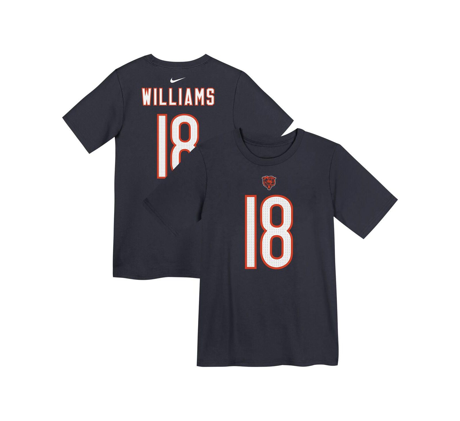 Nike Preschool Caleb Williams Navy Chicago Bears Player Name & Number T-Shirt